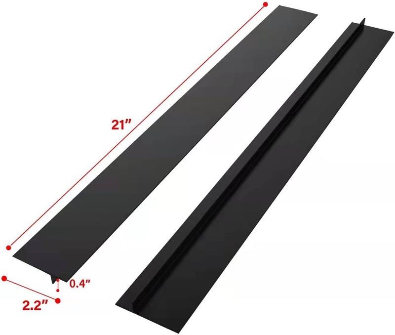 CozyKit Stove Cover, Stove Covers Reusable Gas Range Protectors for Samsung Gas Range,0.3mm Reusable Gas Stove Burner Covers with 2PCS Silicone Stove Counter Gap Cover Long & Wide Gap Filler,Black-3pcs… - Image 4